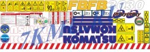 Наклейки Komatsu FB30